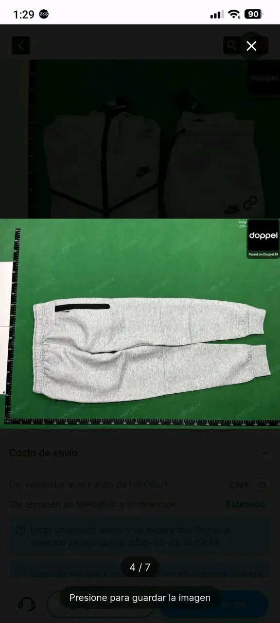 Conjunto deportivo gris Nike con capucha - 4