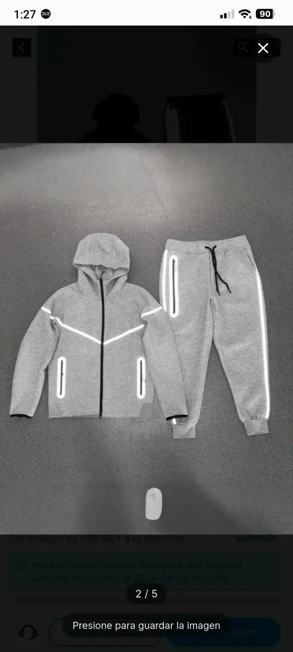Conjunto deportivo reflectante para hombre - 1