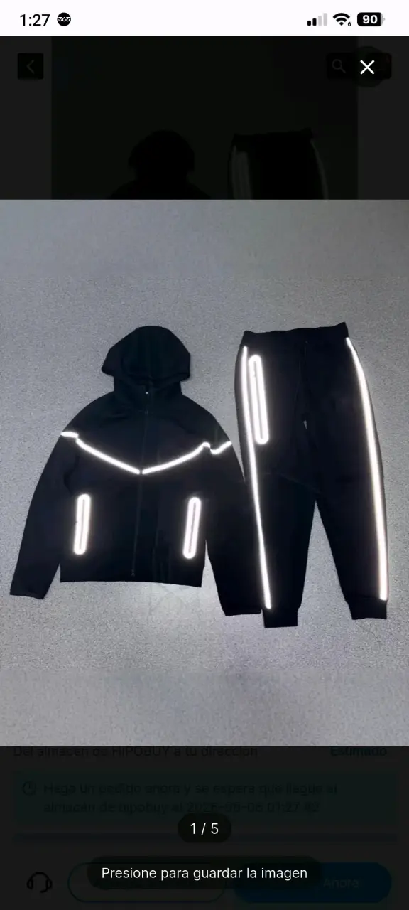 Conjunto deportivo reflectante para hombre - 2