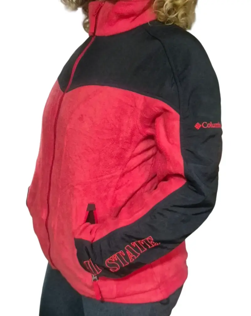 Chaqueta polar Columbia Ohio State roja y negra - 2