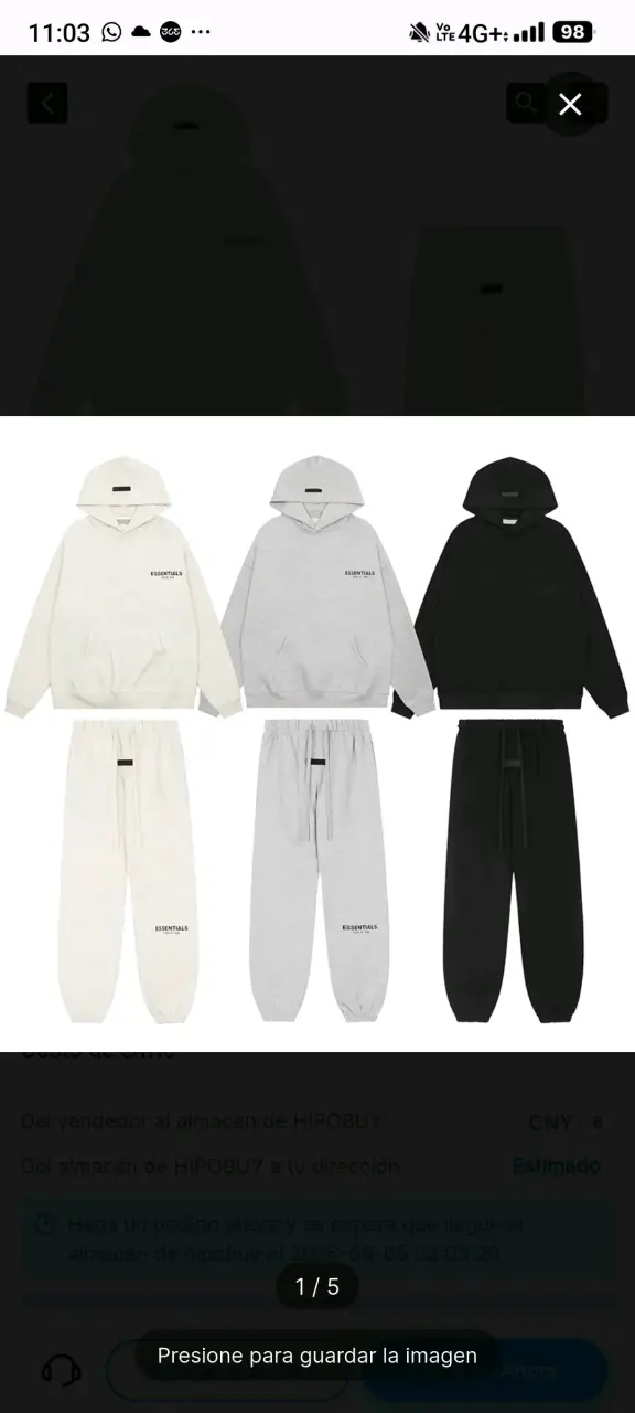 Conjunto de Polerón y Pantalón Essentials Unisex