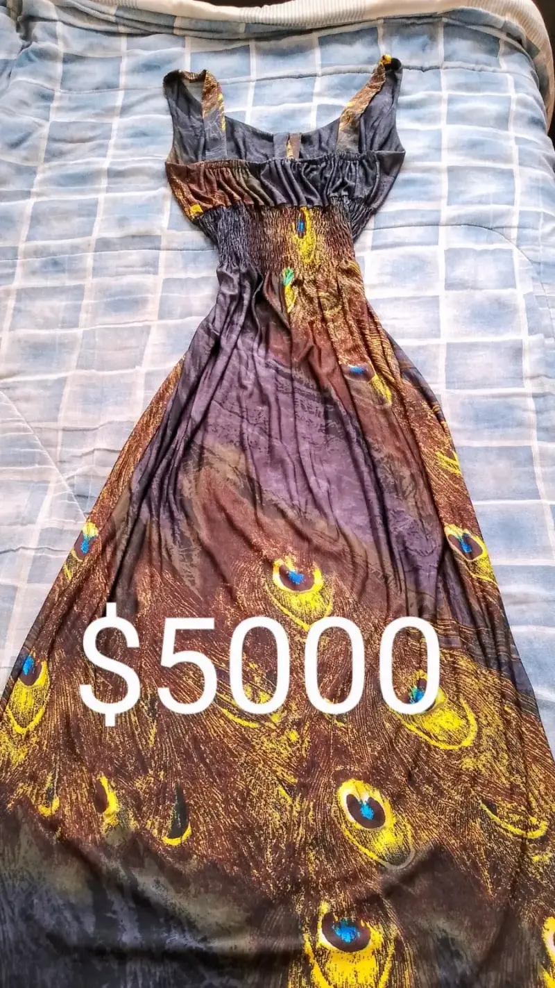 Vestido negro con detalles de cordones talla XL - 3