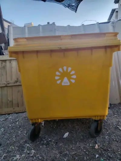 Contenedor de Basura Amarillo con Ruedas - miniatura 5