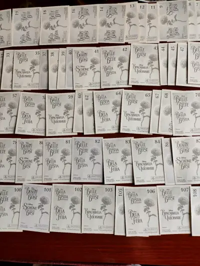 Lote 143 laminas del álbum la Bella y la Bestia - miniatura 5