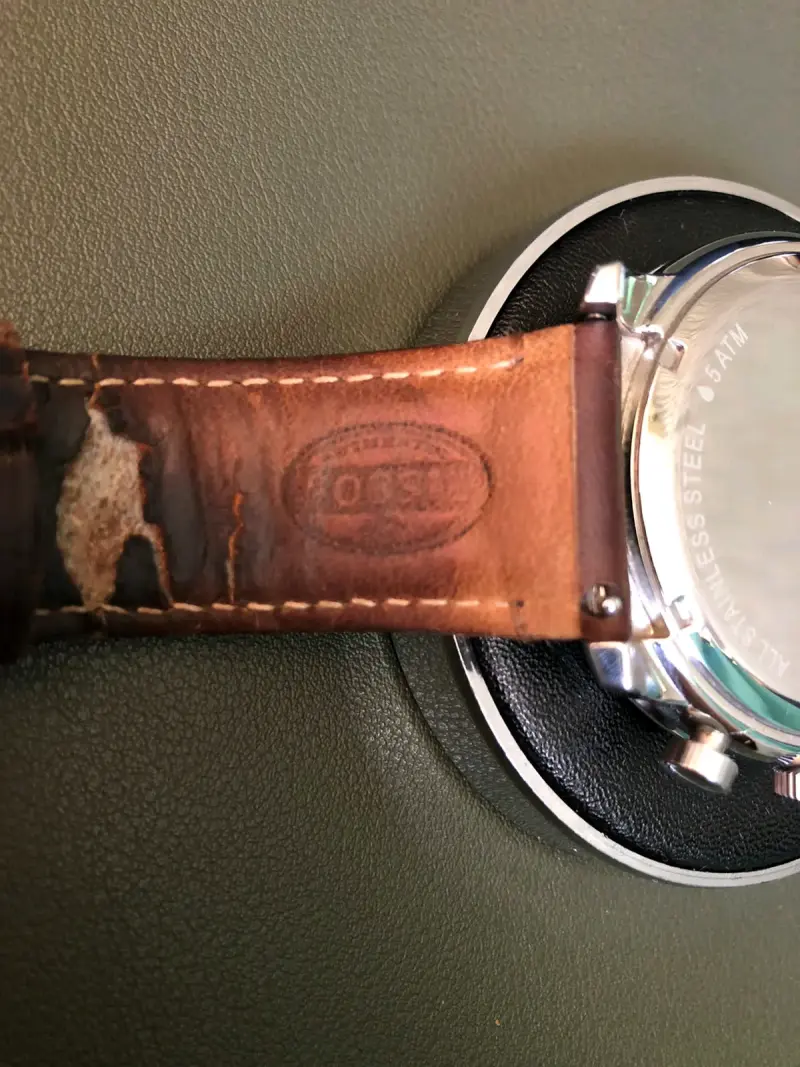 Reloj Fossil de cuero marrón para hombre - 4