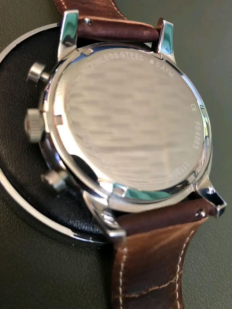 Reloj Fossil de cuero marrón para hombre - 5