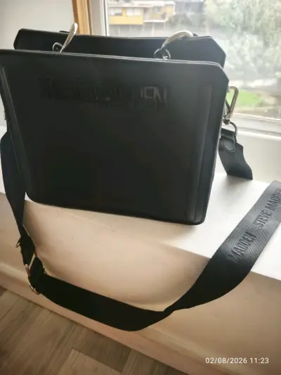Bolso bandolera negro Steve Madden elegante - miniatura 1