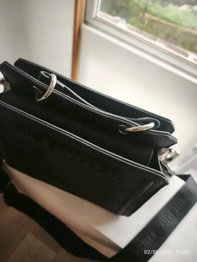Bolso bandolera negro Steve Madden elegante - miniatura 3