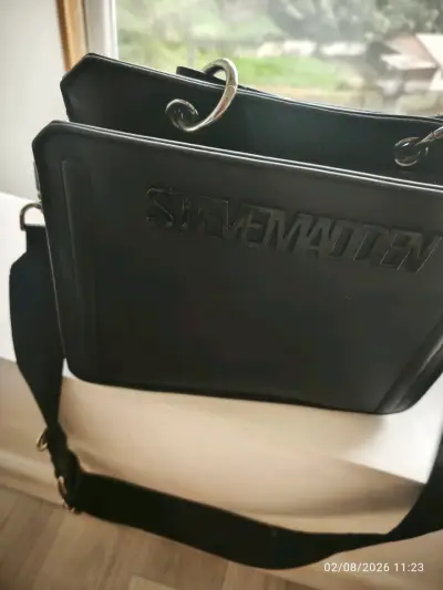 Bolso bandolera negro Steve Madden elegante - miniatura 4