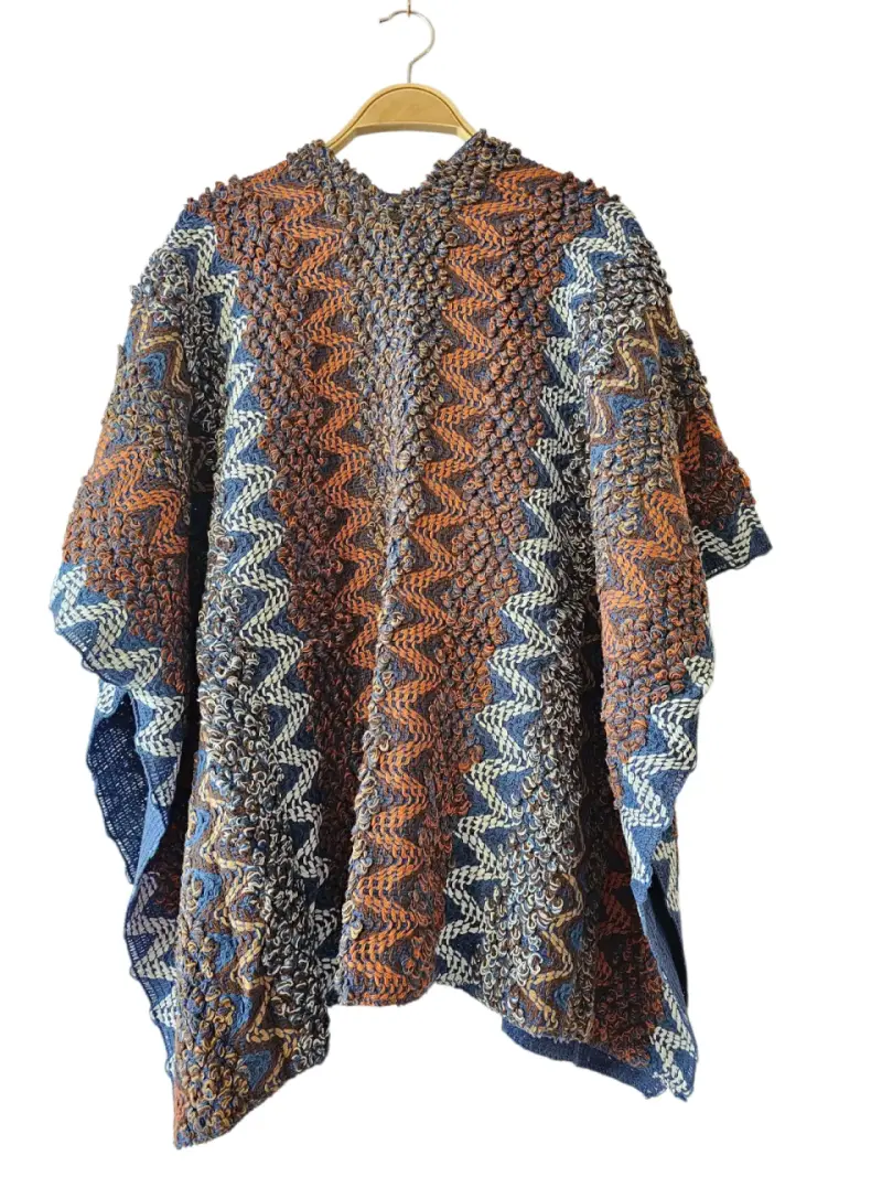 Poncho chaleco boho multicolor mujer - 2