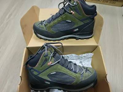Botines de trekking Uppi Terray Mid verde naranjo - miniatura 5