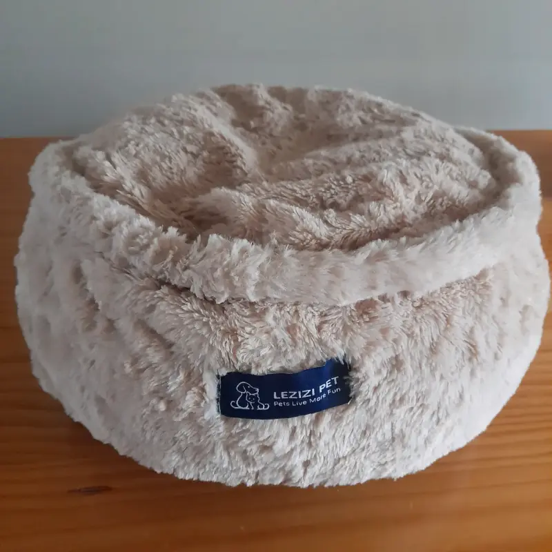 Cama para mascotas Lezizi Pet beige suave - 2
