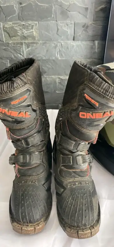 Botas de motocross O'Neal Rider negras - miniatura 1
