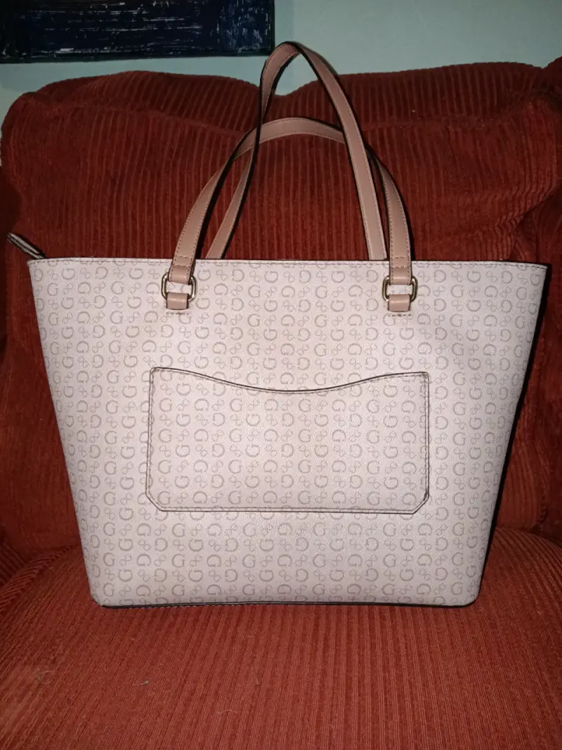 Bolso tote Guess rosa con logo - 4