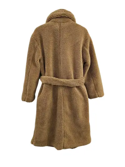 Abrigo peludo color camel Stradivarius talla S - miniatura 2