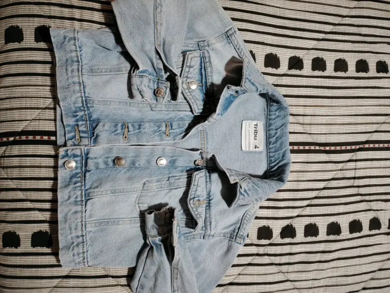 Chaqueta de mezclilla para niñas Tribu talla 4 - 1