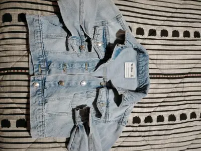 Chaqueta de mezclilla para niñas Tribu talla 4 - miniatura 1