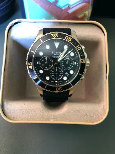 Reloj Fossil FB-03 Negro Resistente al Agua - miniatura 1
