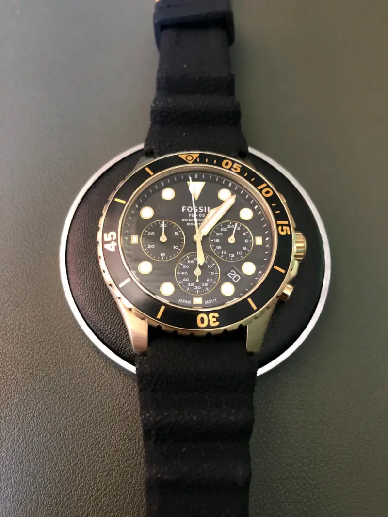 Reloj Fossil FB-03 Negro Resistente al Agua - 2