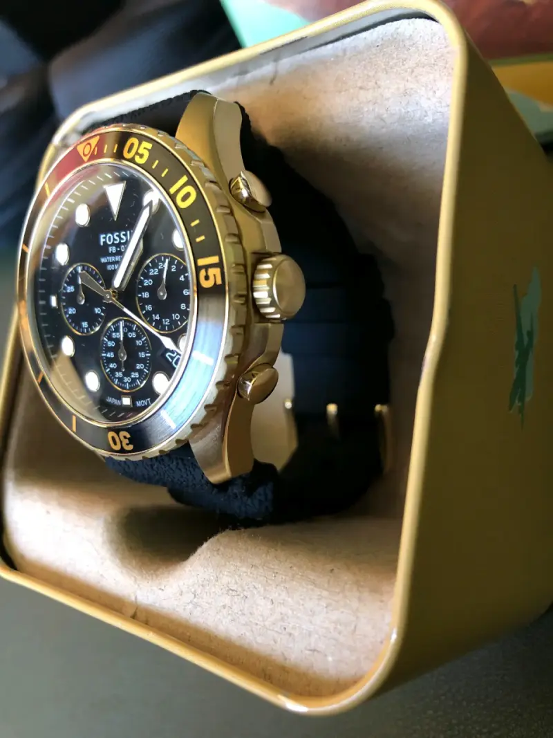 Reloj Fossil FB-03 Negro Resistente al Agua - 3