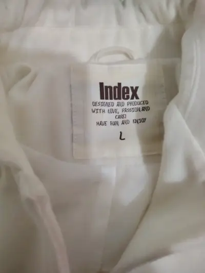 Abrigo blanco de lana Index para mujer - miniatura 1