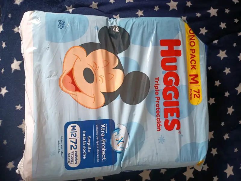 Pañales Huggies Triple Protección M 72 unidades - 1
