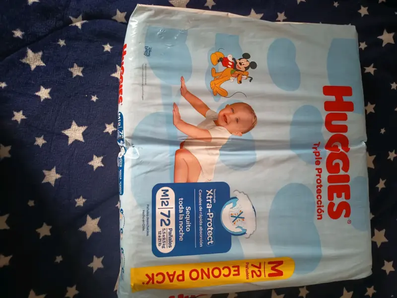 Pañales Huggies Triple Protección M 72 unidades - 2