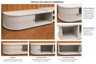 Centro de Entretenimiento Moderno con Puerta Corredera - miniatura 2