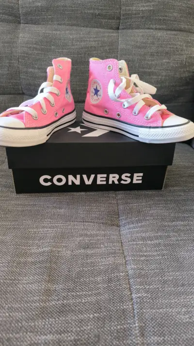Zapatillas Converse All Star rosadas para niños - miniatura 1