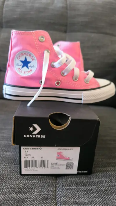 Zapatillas Converse All Star rosadas para niños - miniatura 3