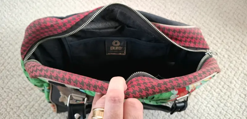 Bolso de mano floral con encaje Puro - 2