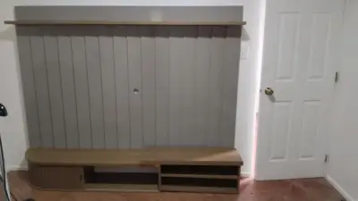 Panel de TV moderno con almacenamiento funcional - miniatura 3