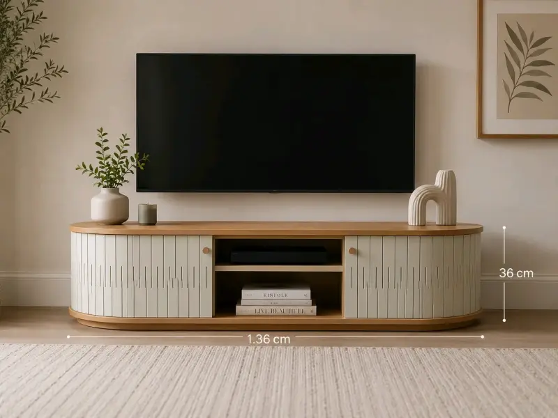Mueble para TV diseño moderno con acabados premium - 2