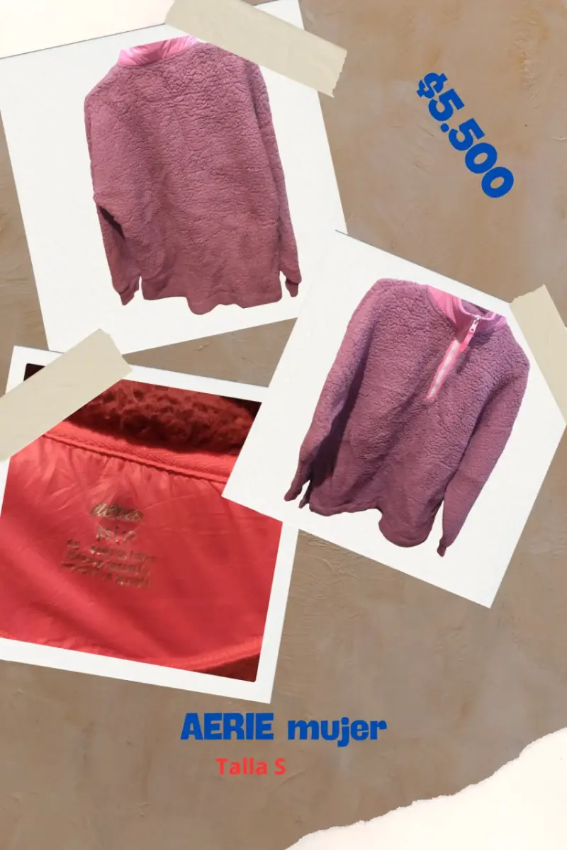 Polerón de mujer Aerie rosado talla S