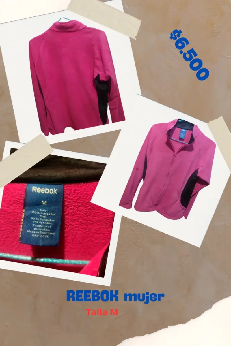 Chaqueta Deportiva Mujer Reebok Fucsia Talla M