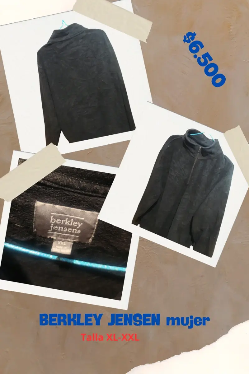 Chaqueta Negra Berkley Jensen Mujer Talla XL-XXL