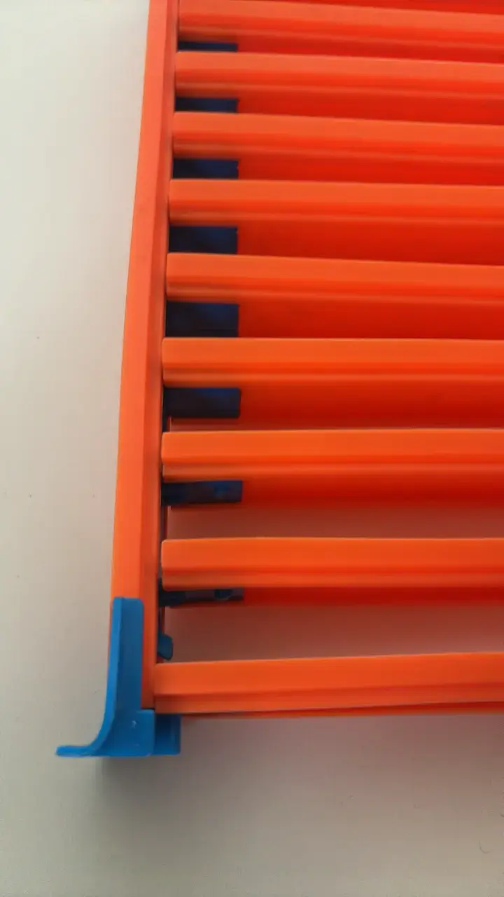 Pista de autos Hot Wheels naranja y azul - 3