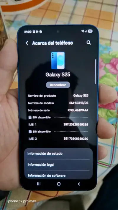 Samsung Galaxy S25 Azul de 256gb y 12 de ram - miniatura 6
