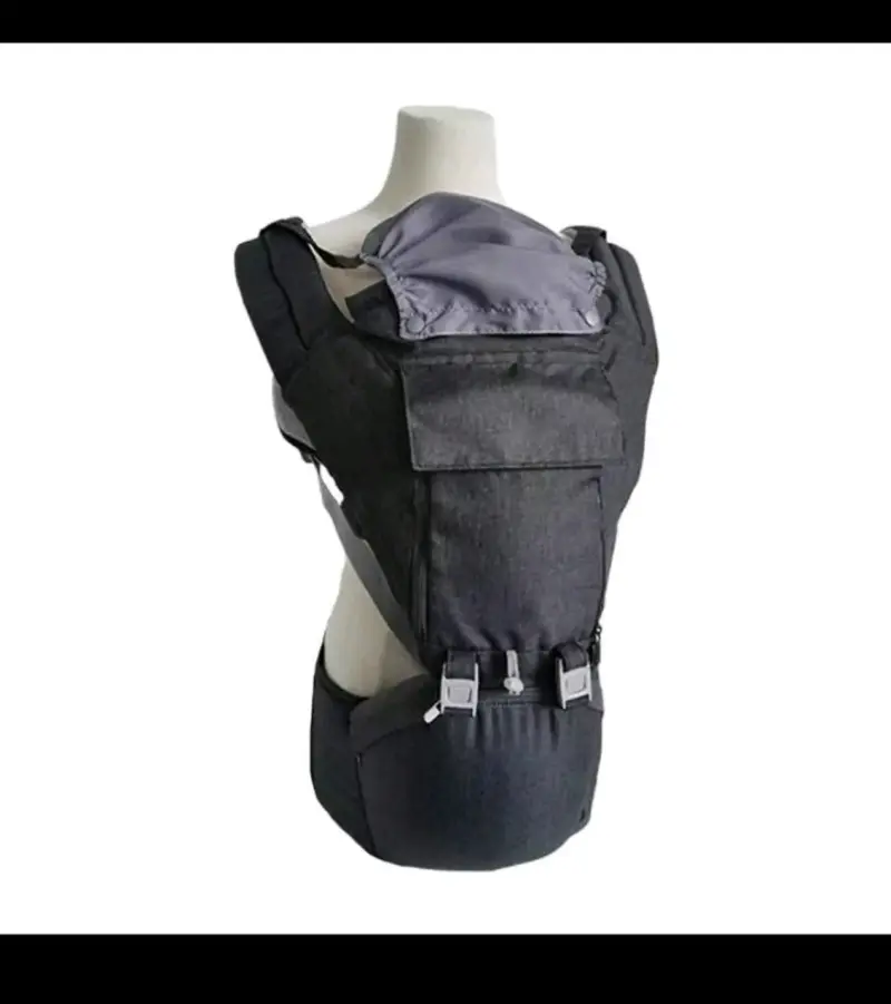 Mochila portabebés ergonómica gris - 3