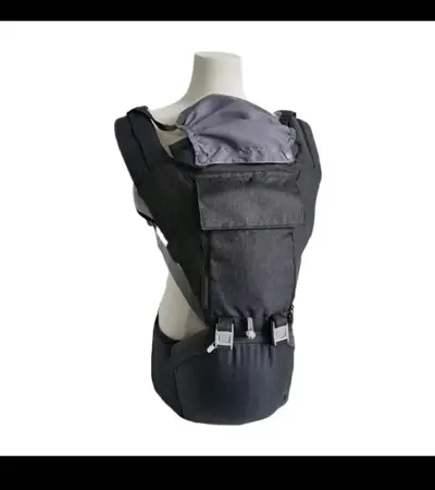 Mochila portabebés ergonómica gris - miniatura 3