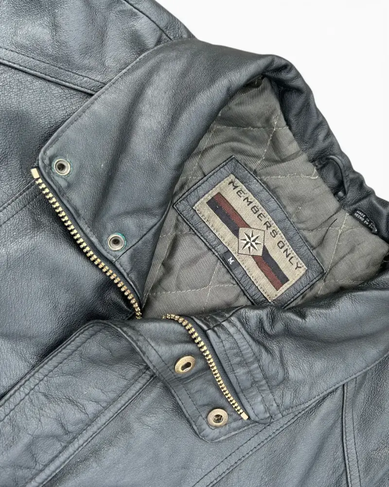 Chaqueta De Cuero Members Only - 2