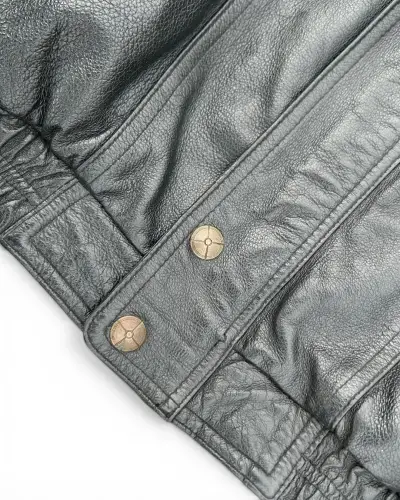 Chaqueta De Cuero Members Only - miniatura 5
