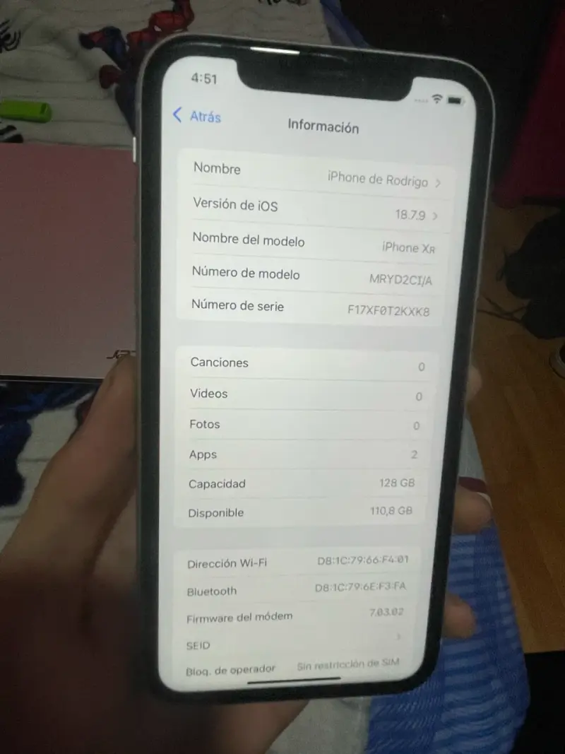 iPhone XR 128GB Blanco en Buen Estado - 3