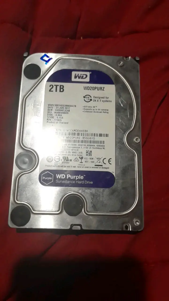 Disco duro WD Purple 2TB para vigilancia - 1