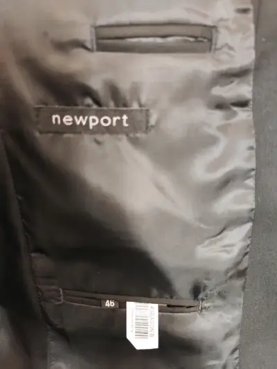 Traje negro para hombre Newport talla 46 - miniatura 2