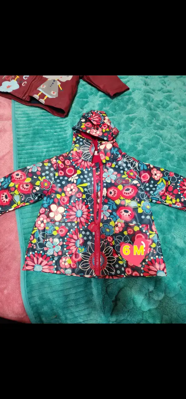 Conjunto de chaquetas impermeables para bebé 6M - 2