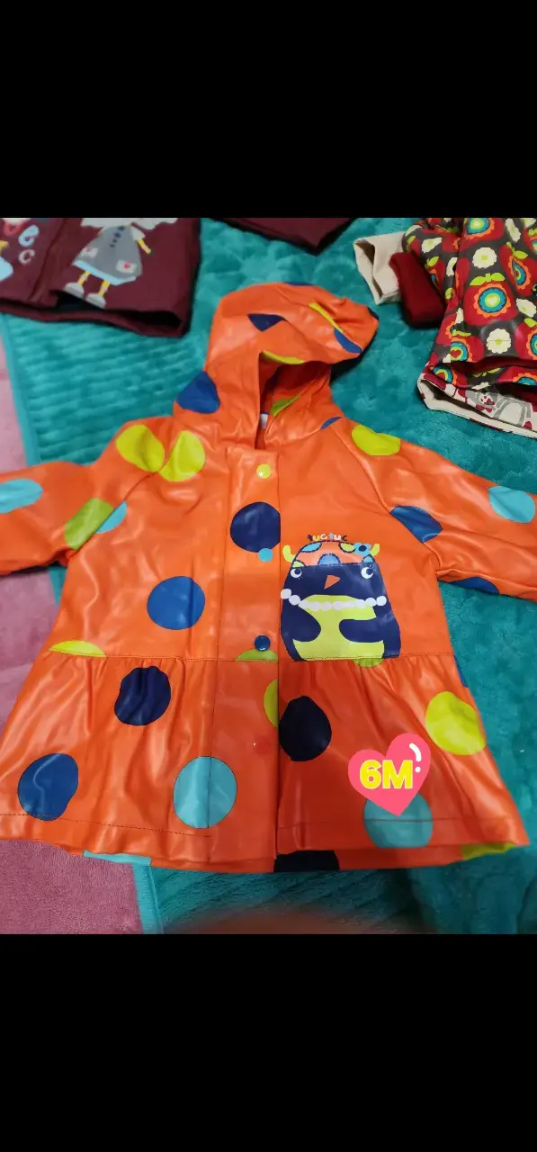 Conjunto de chaquetas impermeables para bebé 6M - 4