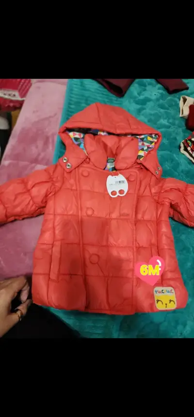Chaqueta de bebé reversible 6M colorida - miniatura 1