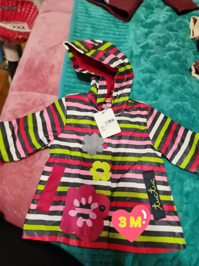 Chaqueta de bebé reversible 6M colorida - miniatura 4
