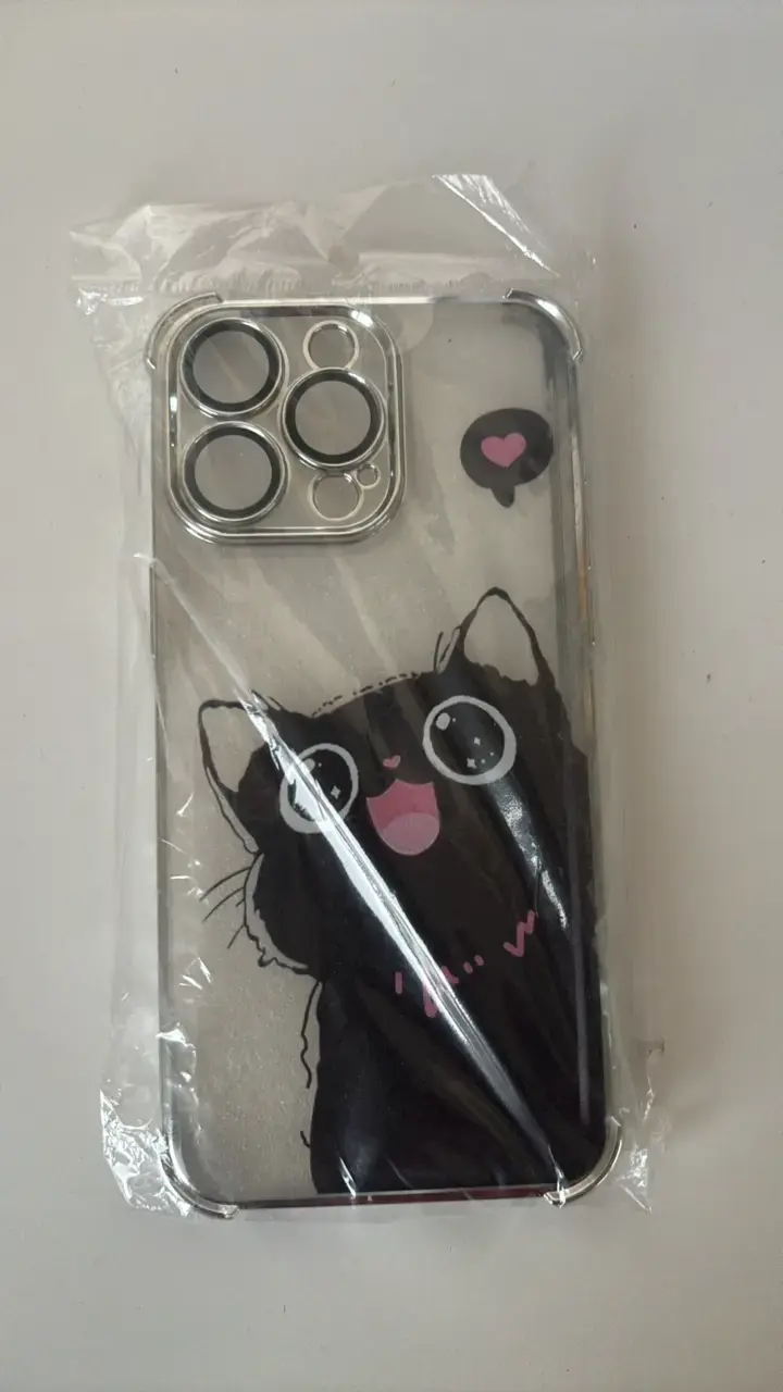 Funda para iPhone 15 Pro Max con diseño de gato - 1